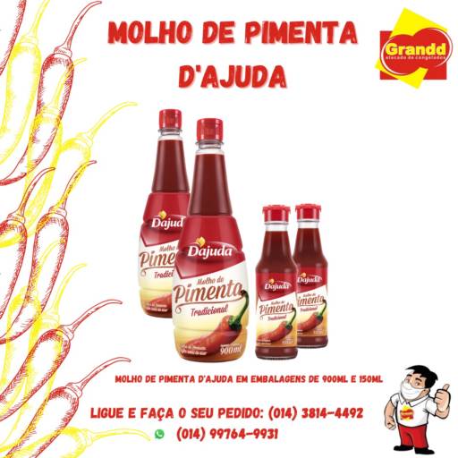 Molho Pimenta djuda em Botucatu, SP por Grandd Atacado de Congelados