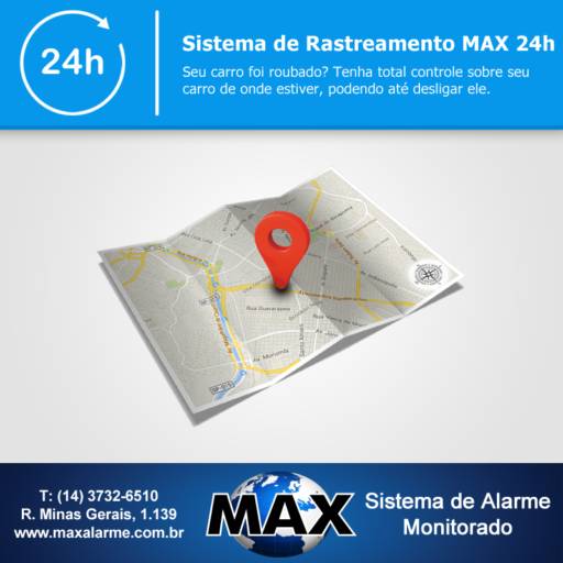Comprar o produto de Rastreamento 24 horas em Outros Serviços pela empresa Max Sistema de Alarme Monitorado em Avaré, SP por Solutudo