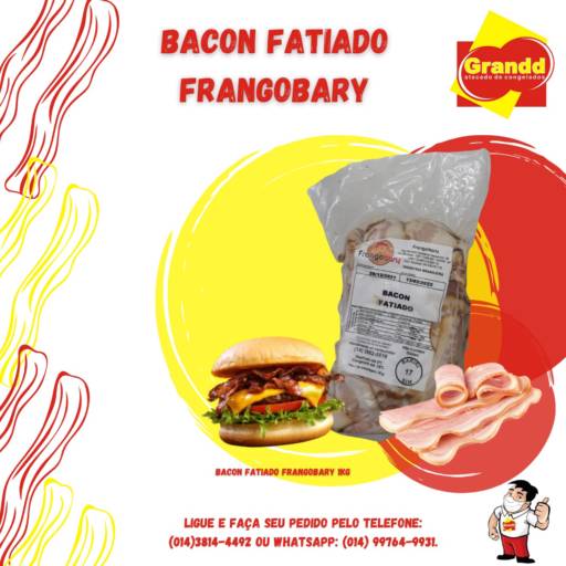 BACON FRANGO BARY 1KG *PAPADA* em Botucatu, SP por Grandd Atacado de Congelados