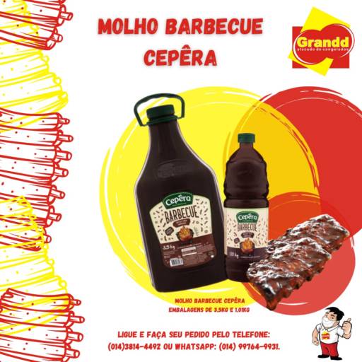 MOLHO BARBECUE CEPERA 3 LITROS E 1 LITRO  em Botucatu, SP por Grandd Atacado de Congelados