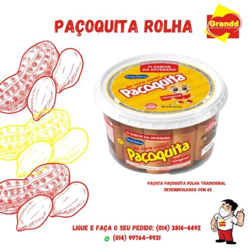PAÇOCA ROLHA 65 UNIDADES *POTE*