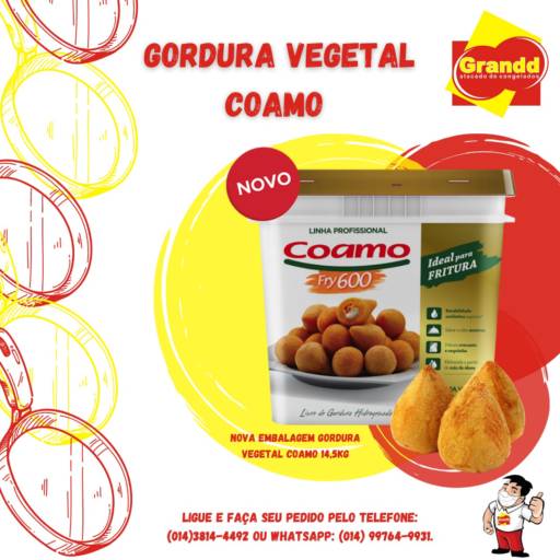 Comprar o produto de BALDE DE GORDURA COAMO em Alimentos pela empresa Grandd Atacado de Congelados em Botucatu, SP por Solutudo