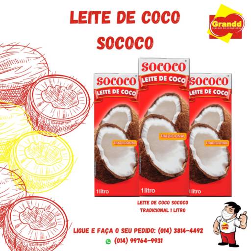 LEITE DE COCO 1 LITRO  SOCOCO