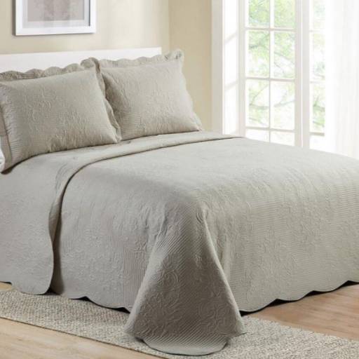 Colcha Prisma King Cinza