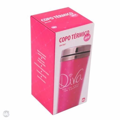 copo térmico diva uatt  por K22 Presentes Criativos