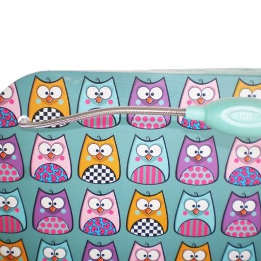 BANDEJA PARA NOTEBOOK COM LED CORUJINHA UATT por K22 Presentes Criativos