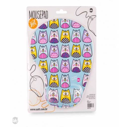 mouse pad gel corujinha uatt por K22 Presentes Criativos