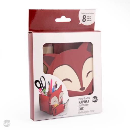 PORTA OBJETOS MADEIRA RAPOSA UATT por K22 Presentes Criativos