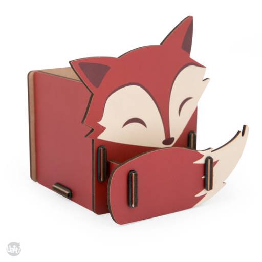 PORTA OBJETOS MADEIRA RAPOSA UATT por K22 Presentes Criativos