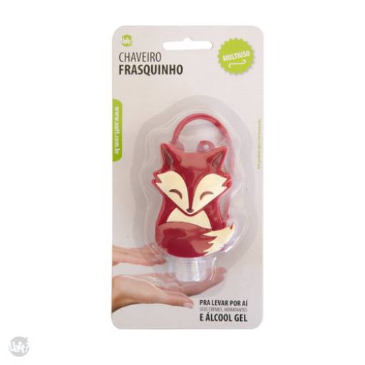 PORTA ALCOOL GEL RAPOSA UATT por K22 Presentes Criativos