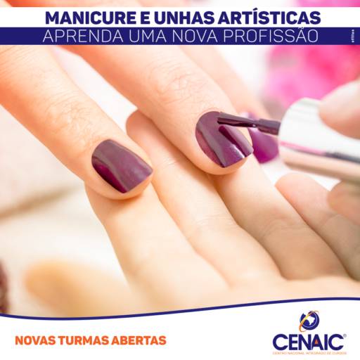 CURSO DE MANICURE, PEDICURE E UNHAS ARTÍSTICAS por Cenarium Cursos