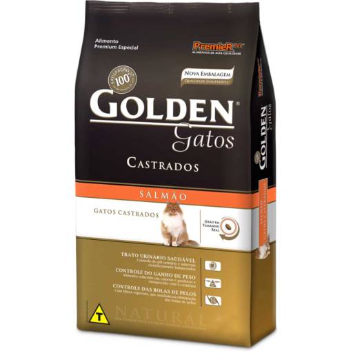 Golden Gato Castrado Salmão  por Casa das Rações Basetto