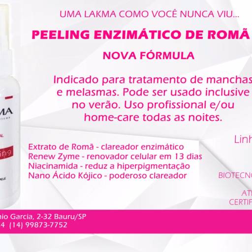 PEELING ENZIMÁTICO DE ROMÃ 60ML por Vetthá - Produtos para Estética