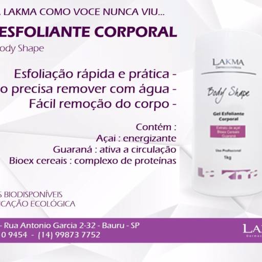 GEL ESFOLIANTE CORPORAL REVITALIZANTE 1KG por Vetthá - Produtos para Estética