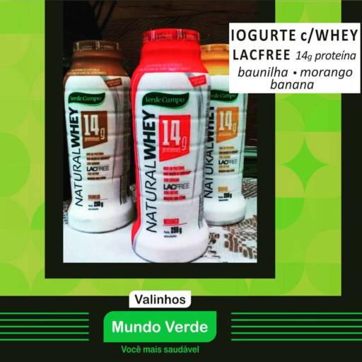 Comprar o produto de Iogurte com Whey Protein   Sem lactose em A Classificar pela empresa Mundo Verde em Valinhos, SP por Solutudo