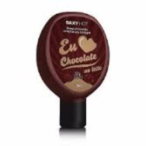 Mousse Comestível Para Massagem - Eu Amo Chocolate ao Leite por Romântica Boutique