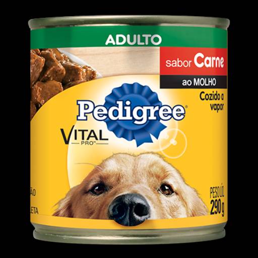 Pedigree Lata Adulto Carne por Amigão Pet Shop