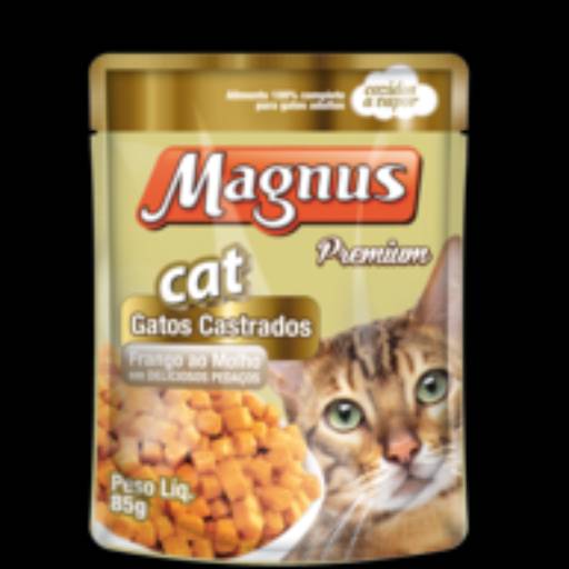 Magnus Cat Castrados Frango ao Molho por Amigão Pet Shop