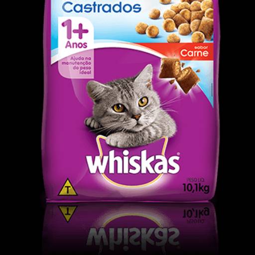 Comprar o produto de Whiskas Gatos Castrados Carne em Ração para Gatos pela empresa Amigão Pet Shop em Ourinhos, SP por Solutudo