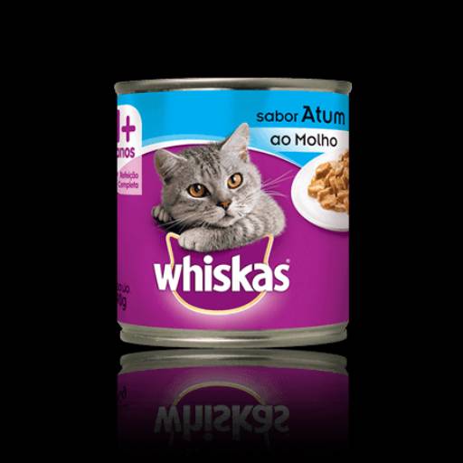 Comprar o produto de Whiskas Lata Pedaços ao Molho Atum em Ração para Gatos pela empresa Amigão Pet Shop em Ourinhos, SP por Solutudo