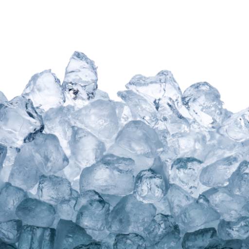 Saco de gelo em cubos