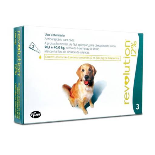 Comprar o produto de Revolution Cães 20,1 a 40 kg em Outros pela empresa Clínica Veterinária São Francisco de Assis em Itatiba, SP por Solutudo