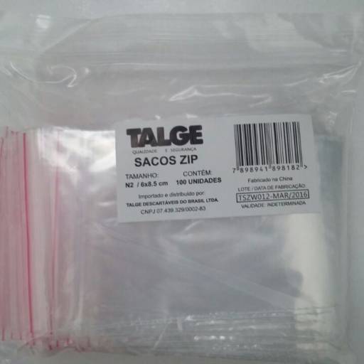 SACO ZIP TALGE NÚMERO 02