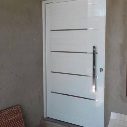 Porta em aluminio por Vidraçaria Fortunato 