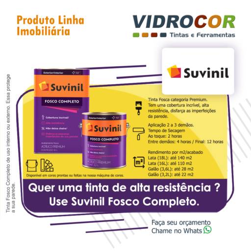 Suvinil Fosco Completo - Vidrocor Tintas