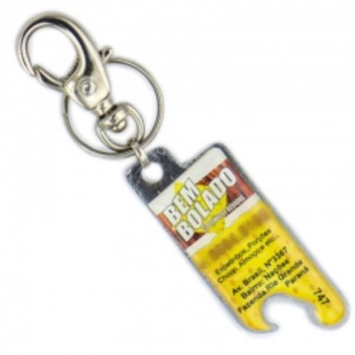 Chav. Chapinha Metálica COD 747 - Abridor de Garrafa - com resina em São José do Rio Preto, SP por Public Gráfica e Brindes