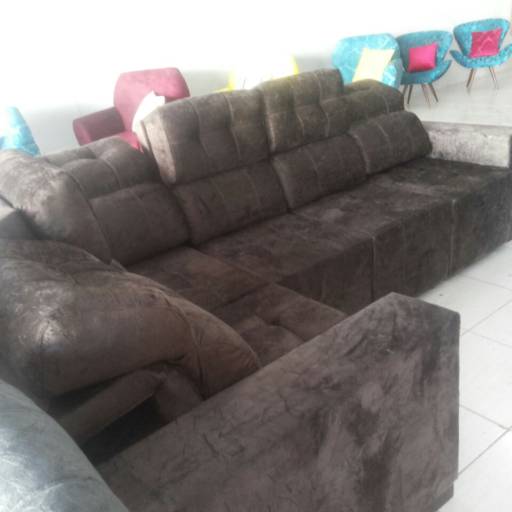 sofá de canto retrátil e reclinavel por Elismar Tapeçaria - Fabricação