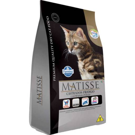Ração Farmina Matisse Frango para Gatos Adultos Castrados por Perdigueiro Clínica Veterinária e Petshop