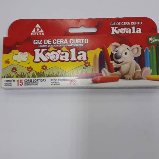 Comprar o produto de Giz de cera curto com 12 cores koala em A Classificar pela empresa Bazar Baladi em Itatiba, SP por Solutudo