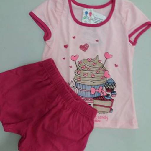 Comprar o produto de Conjunto Infantil Feminino em Com Short pela empresa Bruna Modas em Itatiba, SP por Solutudo