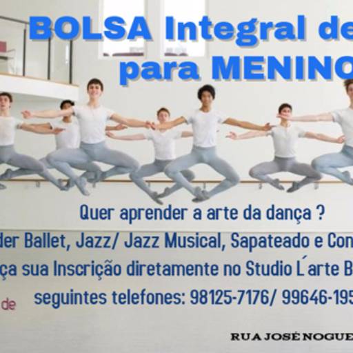 Comprar o produto de Bolsa Integral de Dança para Meninos. em Outros Serviços pela empresa L'Arte Balletto em Assis, SP por Solutudo