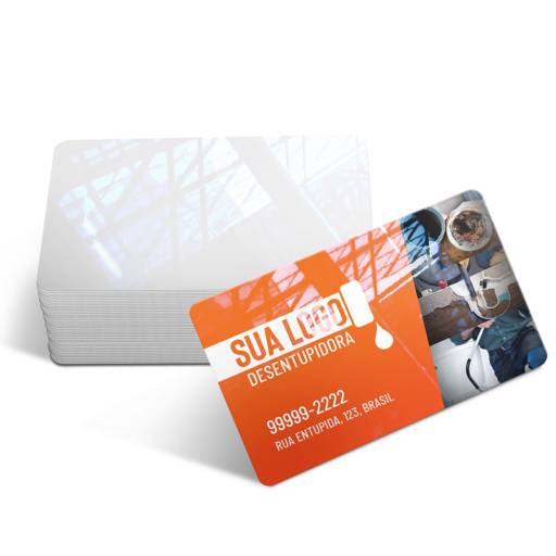 CARTÕES DE VISITA PVC CRISTAL 0,75MM BRANCO em São José do Rio Preto, SP por Public Gráfica e Brindes