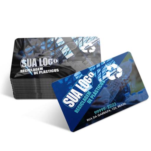 CARTÕES DE VISITA PVC CRISTAL 0,75MM BRANCO em São José do Rio Preto, SP por Public Gráfica e Brindes