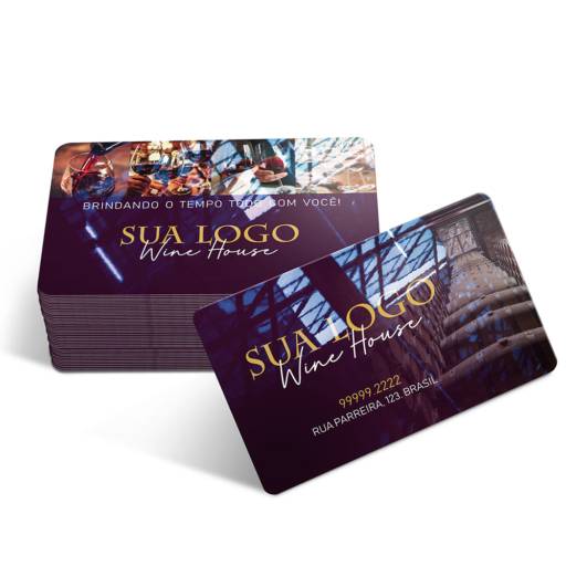 CARTÕES DE VISITA PVC CRISTAL 0,75MM BRANCO em São José do Rio Preto, SP por Public Gráfica e Brindes