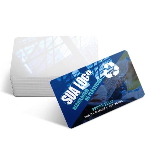 CARTÕES DE VISITA PVC CRISTAL 0,75MM BRANCO em São José do Rio Preto, SP por Public Gráfica e Brindes