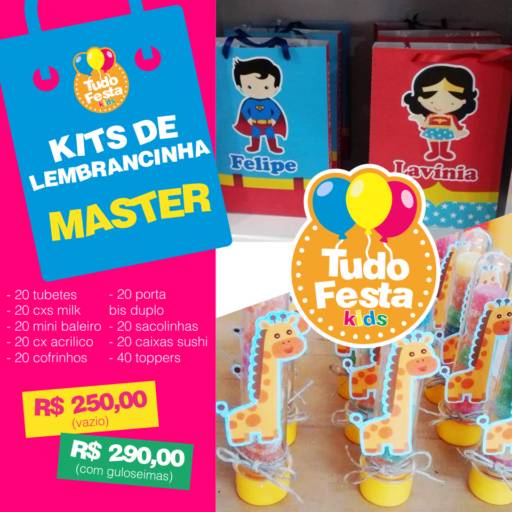 Kits de Lembrancinhas por Tudo Festa Kids