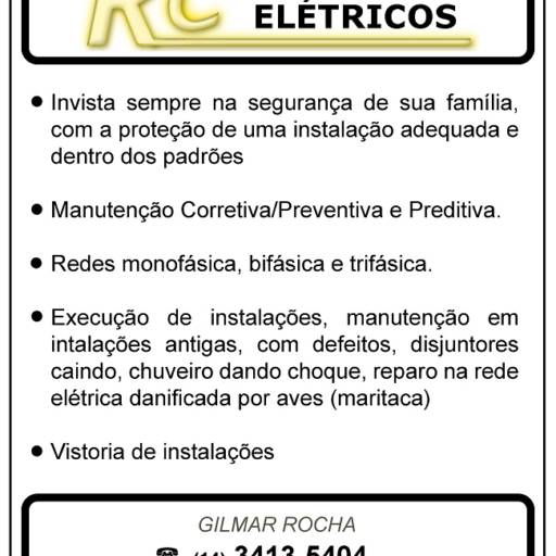 Comprar o produto de Especificaçoes de alguns dos muitos serviços prestados em Outros Serviços pela empresa RC - Serviços Elétricos em Marília, SP por Solutudo