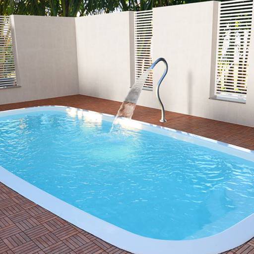 Piscina linha Atlântica em Avaré por Dallas Piscinas Avaré