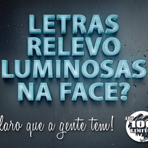 Letras Relevo Luminosas