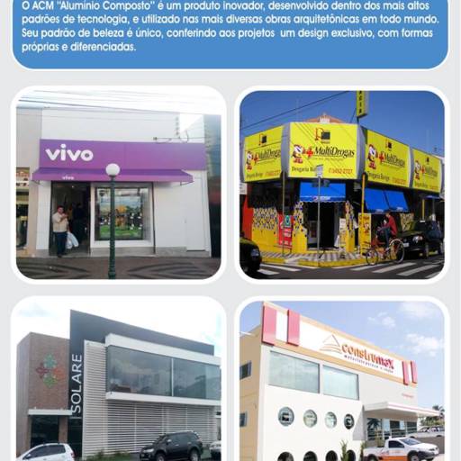 Painel em ACM por Art 100 Limites Toldos Ltda.