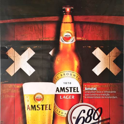 Comprar o produto de Cerveja Amstel em Avaré em Alimentos e Bebidas pela empresa Pastel da Tia da Feira em Avaré, SP por Solutudo