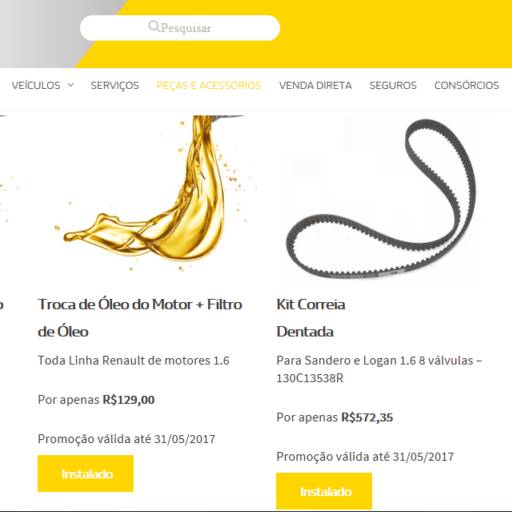 Comprar o produto de Troca de Óleo em Outros Serviços pela empresa Proeste Renault em Botucatu, SP por Solutudo
