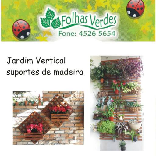 Suportes de madeira por Folhas Verdes 