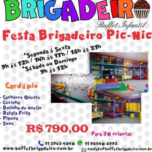 festa Brigadeiro Pic - Nic por Buffet Brigadeiro 