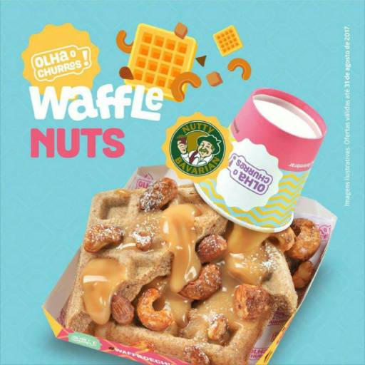 Waffle de Nuts por Olha o Churros