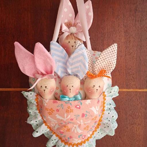 Guirlanda de Páscoa em Americana, SP por Atelier Maria Isabel | Bonecas de Pano e Enxovais para Bebês 